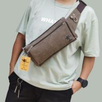 ราคา กระเป๋าคาดอกคาดเอว หนัง PU อย่างดี แบรนด์แท้ Zongka100 รุ่นใหม่ ดีไซส์สุดเท่ ช่องใหญ่ใส่ของได้เยอะ (18577494498)