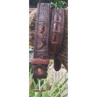 ราคา Very Nice Belt and Buckle Made From Genuine Crocodile Leather By MAX LEATHER (20085076912)