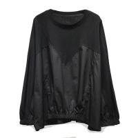 ราคา XITAO O neck Full Sleeve Solid Color T shirt Patchwork Irregular Loose Casual All match Autumn Women Top DMJ5012 (22757766483)