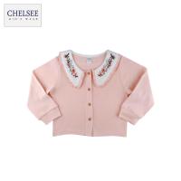 ราคา Chelsee เสื้อคาร์ดิแกน แขนยาว เด็กผู้หญิง รุ่น 238007 ปกลายดอกไม้ ติดกระดุม ผ้า Cotton 100 อายุ 2 10 ปี เสื้อผ้าเด็กโต (22816720761)