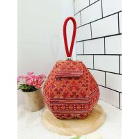 ราคา กระเป๋าผ้าไทยทรงถุงทอง ผ้าไทยลายแพรวา (22628212025)