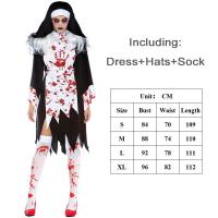 ราคา ชุดคอสเพลย์แม่ชีเครื่องแต่งกายเป็นแวมไพร์พร้อมหมวกเดินตายสำหรับผู้หญิงน้องสาวชุดนางพยาบาลเดรสชุดชวนผวาซอมบี้ฮาโลวีน (22700320287)
