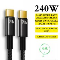 ราคา PD 240W สายชาร์จ Type C ชาร์จเร็ว PD 3 1 Type C สายเคเบิล 6A สําหรับ IPH AndroidHUAWEI สายชาร์จเร็ว240w 100w (22606699676)