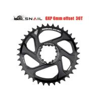 ราคา SNAIL ใบจานหน้าเดี่ยว ใบจานเดี่ยว SRAM GXP BB30 3mm 6mm offset 34T 36T 38T 40T Tooth Plate Narrow Wide Chainwheel ฺBlack (10524708801)