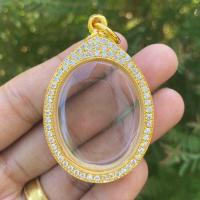 ราคา กรอบพระ ทรงไข่ใหญ่ หัวหยดน้ำ งานทองอิตาลีฝังเพชร ขนาด 3 7x2 8 ซม ใส่เหรียญพระเกจิที่มีขนาดใกล้เคียงได้ สวยดีถูกทน (22870804078)