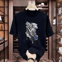 ราคา 4A Shop เสื้อยืดแขนสั้นผู้ชายระดับไฮเอนด์ฤดูร้อนปี2024เสื้อยืดคอกลมผ้าฝ้ายพิมพ์ลายเรียบง่ายแบรนด์แฟชั่นรุ่นใหม่สำหรับผู้ชาย (22250190374)