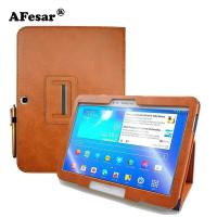 ราคา พลิกกลับยืนที่ครอบคลุมกรณีสำหรับSamsung GALAXY TAB 4 10 1 แท็บเล็ตกรณีกระเป๋าSM T530 T531 Puปกหนังกระเป๋าด้วยการนอนหลับอัตโนมัติ (415956854)