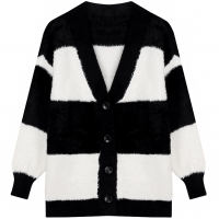 ราคา Suysuy พร้อมส่ง เสื้อคลุม แขนยาว คอวี ลายทาง งานกระดุมใหญ่ผ่ากลาง ผ้าไหมพรมขนมิ้ง นุ่มนิ่ม ทรงสวย ใส่แล้วดูหรู ดูแพงมาก (22848870277)