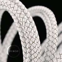 ราคา เชือกหนังถัก6มม สร้อยข้อมือสร้อยคอสร้อยประดับเสื้อไหมพรมเครื่องประดับหนังวัว DIY ทำด้วยมือสายคล้องกระเป๋าหนังแท้สายคล้องเชือก (9556467085)