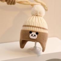 ราคา หมวกเสื้อถักไหมพรมขนแกะรูปหมีแพนด้าน่ารักสำหรับเด็กหมวกปิดหูหมวกเครื่องป้องกันหูสำหรับเด็กวัยหัดเดินหมวกเด็กผู้หญิง (22558101648)