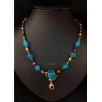 ราคา สร้อยคอลูกปัดโบราณ ลูกปัดทราวดี สวยงาม (22278252391)