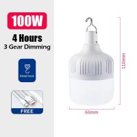 ราคา หลอดไฟ LED หลอดไฟ led พกพา หลอดไฟกินไฟ 100W 800W 1000Wสว่างนวลตา หลอดไฟประหยัดพลังงาน (21908602115)