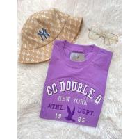 ราคา เสื้อยืด cc oo งานใหม่ ปักโค้ง นกตรงกลาง ใส่ได้ทั้ง ช ญ (22275369671)