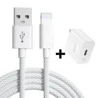 ราคา 66W USB สายชาร์จชุดชาร์จ สายชาร์จเร็วอะแดปเตอร์ สายชาร์จสำหรับไอโฟน 1เมตร USB to i Phone สำหรับ 14 14Pro 14Pro Max 13 12 11 Pro Max XR XS X 7 8 Plus 6 SE Mini สายชาร์จ 1 เมตร 2ม (22723117721)