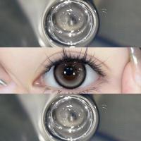 ราคา คอนแทคเลนส์สีขนาดเส้นผ่านศูนย์กลาง 14 2 มม ต่อปีคอนแทคเลนส์รายเดือนคอนแทคเลนส์ คอนแทคเลนส์ Thai Tea Grey Black กรองแสงขนาดมินิ 1คู่ 14 5mm (21992263171)