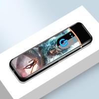 ราคา ไฟแช็คไฟฟ้า ชาร์จไฟ USB สกรีนลายสวยๆ แถมฟรีสายชาร์จ (22525597282)