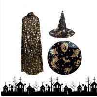 ราคา ผ้าคลุม เสื้อคลุมแม่มด เสื้อคลุม ผ้าคลุมฮาโลวีน หมวกแม่มด หมวก ของตกแต่งฮาโลวีน ผ้าคคลุมมีปก พ่อมด แม่มด Halloween (20495032059)