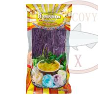 ราคา ขนมจีนกึ่งสำเร็จรูป เส้นจีนอบแห้ง ตราผึ้งน้อย 250 กรัม มีให้เลือก 6 สี ขาว เขียว เหลือง ฟ้า ชมพู ม่วง (22462188138)