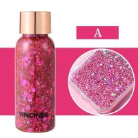 ราคา LilyBeatuy พร้อมส่ง กากเพชรติดหน้าเลื่อมเจลใบหน้าร่างกายแวววาวเจลอายแชโดว์ของเหลวเพชรเลื่อมเจลเวทีแต่งหน้า DIY เลื่อม Glitter For Face (18421231718)