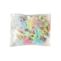 ราคา ชุดตกแต่งห้องนอนสติ๊กเกอร์ติดผนังสำหรับเด็กเรืองแสงรูปดาวสติ๊กเกอร์ติดผนัง3D 100ชิ้น (22593685110)