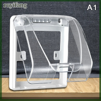 ราคา ruyifang 1ชิ้นเต้ารับกลางแจ้งชนิด86กล่องกันน้ำที่ครอบปลั๊กไฟฟ้าที่กันฝนสำหรับชาร์จไฟที่ครอบสวิตช์ (22492789647)