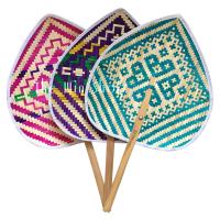 ราคา พัดไม้ไผ่ ทรงใบโพธิ์ ขนาดใหญ่ สานลายไทย ทำด้วยมือ ศิลปะและหัตถกรรมพื้นบ้าน ภูมิปัญญาของคนไทย (22148188660)