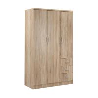 ราคา INDEX LIVING MALL ตู้เสื้อผ้า 3 บาน พร้อมลิ้นชัก รุ่นโลตัส (21904585076)