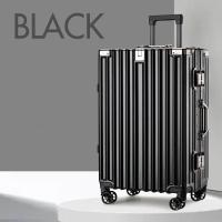 ราคา กระเป๋าเดินทางล้อลาก โครงอะลูมิเนียม Premium Frame Aluminium เฟรมสีดำ วัสดุPC กระเป๋าเดินทาง ระบบล็อคมาตราฐาน มีที่ห้อยสัมภาระด้านหน้า M202 (19852433467)