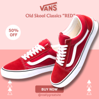 ราคา รองเท้า Vans old skool red OST114452 1351 1 37 รองเท้าผ้าใบแวนส์ สีแดง รองเท้าสเก็ตบอร์ด (21494047800)