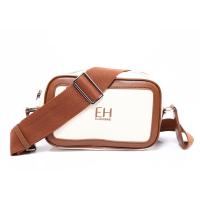 ราคา ELLE HOMME I กระเป๋าสะพายผ้าแคนวาสแต่งด้วยหนัง PU สไตล์ Casual ด้านในมีช่องใส่ของ 2 ช่องและซิปอีก 1 ช่อง สีน้ำตาล I W8H005 (22517515574)