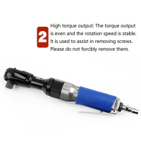 ราคา LCG5 Metal Air Ratchet Wrench Cordless Ratchet Wrench 90 Degree Heavy Duty Right Angle Pneumatic Trigger Straight Pneumatic Wrench Wind Wrench Tool (22110285424)