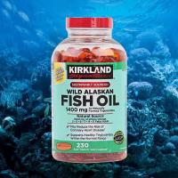 ราคา Kirkland Wild Alaskan Fish Oil 1400 mg 230 Softgels Omega 3 Fish Oil Exp 10 2025 (22781695772)
