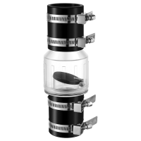 ราคา 1 1 2inch CV 150 Sump Pump Check Valve Spring Loaded Flapper for Backflow Prevention Silent Check Valve with Clamps Easy to Install (22131459102)