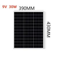 ราคา แผงโซลาร์เซลล์ monocrystalline solar cell 9V 10W 15W 20W 30W (22764125023)