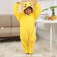 ราคา มี COD ชุดนอนมาสคอต เด็ก ปิกาจู pikachu (21443729295)