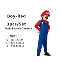 ราคา Super Mario Luigi Bros ชุดจั๊มสูทเด็กหญิงเด็กชายแฟนตาซีสำหรับเด็กชุดจั๊มสูทเสื้อคู่แม่ลูกโรงเรียนเวทีวันเด็กการแสดงวันคริสต์มาสงานปาร์ตี้คอสเพลย์ (20882832625)