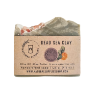ราคา Dead Sea Clay Natural Handmade Soap สบู่แฮนด์เมดธรรมชาติโคลนเดดซี กลิ่นหอมจากน้ำมันหอมระเหยแท้ by Natural Supplies (21503381724)