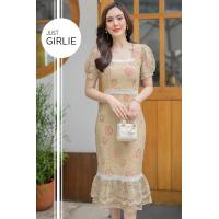 ราคา คอลเลคชั่นครีม เบจ น้ำตาล เดรสออกงานสีครีม ชุดลูกไม้ครีม ธีมสีครีม ชดราคาถูก มีไซส์ S M L XL (21602866309)