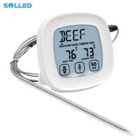 ราคา Digital Instant Read Meat Thermometer With 304 Stainless Steel Probe Food Thermometer For Kitchen Outside BBQ (21668741657)