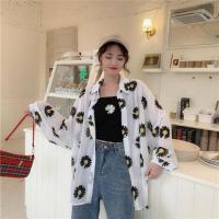 ราคา ใหม่ แฟชั่นทั้งหมด เสื้อเชิ้ตชีฟองลายดอกเดซี่เกาหลี เสื้อแขนยาวกันแดดผู้หญิง (21687297889)