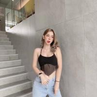 ราคา เสื้อผูกคอ โชว์หลัง ผ้าตาข่าย มีฟองน้ำ แซ่บสุดๆ (21608725105)