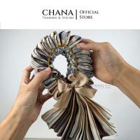 ราคา Chanathai พวงมาลัยผ้าขาวม้ามงคลใส่กล่อง ของชำร่วย (22366818100)