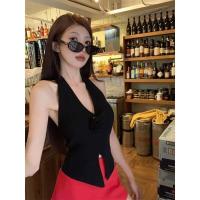 ราคา สีแดง 3D ดอกไม้เย็บปักถักร้อยเสื้อกั๊กฤดูร้อนกลางแจ้งสไตล์ฝรั่งเศสเซ็กซี่กลับสร้อยคอสั้นสําหรับสตรี (22567079007)