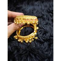 ราคา กำไลข้อมืออินเดีย 1คู่ ใส่กับชุดส่าหรีอินเดีย ชุดไทยและอีกหลายชุด กำไลงานอินเดียแบบเปิดใส่ง่ายสวยงาม (21452283632)