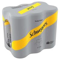ราคา Schweppes ชเวปส์ น้ำโซดา ขนาด 330 มล x 6 กระป๋อง (16504297005)