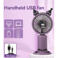 ราคา พร้อมส่ง พัดลมมือถือ พกพา ชาร์จ USB Mini fan พัดลม ตั้งโต๊ะได้ ลายการ์ตูน Sanrio T206 (22544907924)