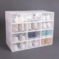 ราคา กล่องรองเท้า กล่องรองเท้าพลาสติก ชั้นวางรองเท้า กล่องใส่รองเท้าพับได้ กล่องเก็บรองเท้าอเนกประสงค์ มี2ขนาด หลายสี ตู้รองเท้า (22875622119)
