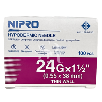 ราคา NIPRO เข็ม เบอร์ 18 30 NO 18g 20g 21g 22g 23g 24g 25g 26g 27g 30g 100ชิ้น (22865081592)