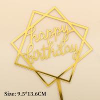 ราคา 10 ชิ้นเค้กวันเกิดแฮปปี้ ท็อปเปอร์ เค้กอะคริลิค ท็อปเปอร์ สุขสันต์วันเกิด ท็อปเปอร์ ตกแต่งเค้กสําหรับงานเลี้ยงวันเกิดธีม (22541227117)