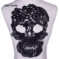 ราคา QIAN TI ZI ผ้าลูกไม้คอปกเย็บสีดำ1ชิ้น ชุดเดรส สมุดโน๊ต (22138228423)